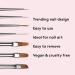 Mylee 9mm Fine Brush for Gel Nail Art & Polish Application - Professional Quality Manicure Tool for Home & Salon Use - Buy Online on GoSupps.com