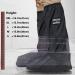 USHTH Black Waterproof Rain Boot Shoe Cover with Reflector - XX-Large Size for Men and Women (1 Pair) - Buy Online on GoSupps.com