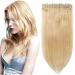 SEGO clip in hair extensions real hair hair extensions a tress 5 clips hair compression hair part 100% remy human hair midblond#24 14 "(35cm) -45g