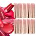 10 pieces DIY empty lipstick tubes round refilled lip balm shell container DIY LipGloss case - color gradient in pink and gold