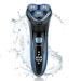 Electric Razor for Men, Dry&Wet 3D Mens Electric Shaver with Pop-up Trimmer, Rechargeable Rotary Shaving Machines with LCD Display & Travel Lock, Father's Day Gift for Father Dad Men Husband Boyfriend