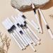  HiyyFloy Set of 12 white eyeliner pencils long-lasting waterproof professional pencils set of highly pigmented white eyeliner pens for inner corner highlighter for the - Buy Online on GoSupps.com