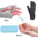 Copper Arthritis Gloves (1 Pair) Rheumatoid Compression Fingerless Gloves Black L Black Large - Buy Online on GoSupps.com