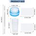 Niceneeded 5Pcs Nail Art Stamper Set | Blue Nail Stamps Transparent Stamps Scrapers & Spatula for French Smile Line - International Shipping Available - Buy Online on GoSupps.com