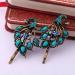 Blue Peacock Style 2PCS Hair Clips Set - Retro Vintage Hairpins for Women and Girls | Headwear Styling Tools and Accessories - Buy Online on GoSupps.com