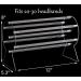 Yesland 2 Pack Acrylic Headband Holder - Clear Organizer Stand for Girls - Hairband & Hair Clasp Storage Rack - Buy Online on GoSupps.com
