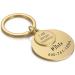Natiform Personalized Stainless Steel Pet ID Tag - Engraved Dog Name Tag & Keychain for Pet Lover | Gold - Buy Online on GoSupps.com