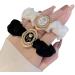 scicent Scrunchies for Women 2 Pieces Soft Hair Ties Fashion Elastic Hair Bands for Girls Plain Satin Hair Bobbles for Daily Wear Soft Ponytail Holders Handmade Hair Accessories - 5011 - Buy Online on GoSupps.com