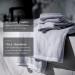 LUXOME Spa Collection Oversized Bath Sheet Set | Highly Absorbent | Mist (Light Grey) 2 Piece Set - Buy Online on GoSupps.com