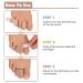 Xinjieda Toe Wraps - 6 Pieces Toe Tapes Splints Separator for Overlapping Toes - Beige (3 sizes) - Buy Online on GoSupps.com
