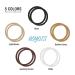 Hoyols Braided Ponytail Holders - No Metal Elastic Hair Bands for Women - 50 Count 4mm - White - Buy Online on GoSupps.com