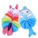 2pcs Children's Bath Ball Shower Pouf wash Cloths Bath Sponge Pouf loofahs Cute wash Puff Shower Scrubber exfoliating loofah Shower Puff Exfoliating Bath Sponge pe Baby Puff Ball