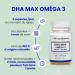 Roches Marines - DHA Max Omega 3 Supplement - 10% EPA - 50% DHA - Rich in Omega 3 DHA - Good Brain Function - Memory - Learning - 60 Capsules - Developed in France - Buy Online on GoSupps.com