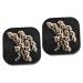 Homsfou 2st eye contact case contact lens- case-kit contact lens container lentil holder with mirror storage set soaking alloy alloy colored contact lenses