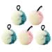 5pcs Exfoliater Exfoliante Clean Scrubber for Body Kid Body Wash Shower Ball Bathroom Accessories Korean Version Bath Flower Bouquet Bath Ball Child