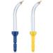Replacement Tips for Waterpik 2 colors Periodontal Tips Dental Water Flosser Tips Replacement Tips for Waterpik Water Flossers (Like WP-100) and Other Oral Irrigators (2 Pieces)
