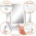 Tri-Fold Makeup Mirror with 3-Color LED Lighting, 3X Magnification, Adjustable Brightness - Buy Now! - Buy Online on GoSupps.com