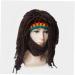 Creative Beard Hat Barbarian Knit Beard Hat Wig Beanie Hat Funny Knit Hat Beard Facemask for Male(multicolour) - Buy Online on GoSupps.com