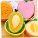 3-Piece Fruit Shaped Cartoon Bath Sponge Set | Bathroom Cleaning Supplies - Buy Online on GoSupps.com