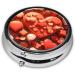 Heart Shape Gift Box - Portable Metal Pill Box with 3 Compartments for Travel | Mini Hinged Design for Small Pills - Buy Online on GoSupps.com
