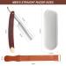 Professional Vintage Straight Razor Set for Men - Wooden Handle Steel Blade Iron Box & Leather Strop - Buy Online on GoSupps.com