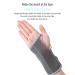 Adjustable Knob Wrist Brace for Carpal Tunnel Relief | Night Support with Metal Splint - For Men & Women (Gray/Right Hand - Buy Online on GoSupps.com