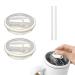 JHCBKFF 2 Pack 40 oz Tumbler Flip Straw Lid Replacement fit for Stanley Quencher Spill Proof Tumbler Cover for Stanley Cup Beige
