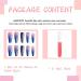 IMSOHOT Long Gradient Purple Coffin Press on Nails - Acrylic Glitter Diamond False Nails for Women | Blue Ballerina Glue On Nails - C-002 - Buy Online on GoSupps.com