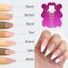 200Pcs Professional Stiletto Nail Forms - Self-Adhesive Sticker for Nail Extension - Pink and Silver - HJ-NTF051 - Buy Online on GoSupps.com