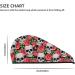 Skull and Roses Microfiber Hair Towel - Soft Super Absorbent Quick Dry Cap for Long Curly & Thick Hair - Buy Online on GoSupps.com