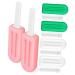 PLAFOPE 6pcs Popsicle Silicone Chewing Gum Teeth Device Jaw Training Chewers Silicone Chewer