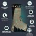 Modvel Foot & Ankle Brace Socks Compression Sleeve for Sprained Ankle Support & Arthritis Relief | Men & Women | Athletic Tendonitis & Torn Ligaments Large Copper - Buy Online on GoSupps.com