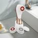 Electric Facial Cleansing Brush - Rechargeable Exfoliator for Deep Cleansing & Massaging | IPX-7 Waterproof with 4 Brush Heads - White & Rose Gold - Buy Online on GoSupps.com