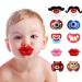 10 pieces baby pacifier funny lips baby pacifier soft silicone sweet pacifier design with kiss lip funny pacifier to shoot props Christmas Halloween party