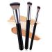 Burfy 3 piece of make-up brushes foundation brush and concealer brush professional synthetic fiber make-up brush for liquid foundation cream powder rouge style a