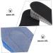 FOMIYES Invisible Heightening Insoles - 4 Pair Shoe Cushions for Extra Height | Black 11x7CM | International Shipping Available - Buy Online on GoSupps.com