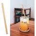 50Pcs Straight Bamboos Straw Party Drinkings Straw Degradable Cocktails Straw for Party Birthday Wedding Tool Small - Buy Online on GoSupps.com