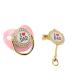Stylish Rhinestone Silicone Baby Pacifier - Perfect for 6-18 Months | Pink Baby Utensils - Buy Online on GoSupps.com