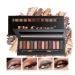Eyeshadow palette 12 colors mixable shades - pearlescent matte eyeshadow rich color velvety texture - with mirror and dual-ended brush (B-Pearlescent)
