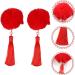 DOITOOL 3 Pairs Tassel Hair Ball Hair Clip Chinese New Year Hairpins Kids Hair Clips for Girls Chinese Girl Hair Accessories Decorate Modeling Artificial Fur Girl Child Red - Buy Online on GoSupps.com