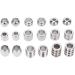 Syrisora 18 Pieces Viking Hair Beads Stainless Steel High Hardness Perfect Size Simple Design Wide Application Dread Beads - Buy Online on GoSupps.com