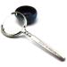 Handheld Magnifying Glass Metallic Material Stainless Steel Hd Magnifying Glass Old Man 20X for Reading Crafts Repair Magnifier Silver Lofty Ambition