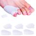 Mcvcoyh 6 Pieces Pinky Toe Separator Pinky Toe Cushion Protectors Gel Toe Separators Toe Straighteners for Curled Toes Pain Relief Overlapping Toe Curled Pinky Toe
