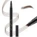 Liquid Eyebrow Pen Waterproof Microblading Eyebrow Pencil Micro 4 Point Eyebrow Gel Long-Lasting Creates Natural Looking Brows Effortlessly # 002 Dark Brown