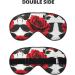 Red Rose Print Double-Sided Eye Mask | Soft Light Blocking for Enhanced Sleep Quality - Shop Internationally - Buy Online on GoSupps.com