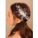 Deniferymakeup Wedding Bridal Pearl Hair Comb Vintage Something Blue Hair Accessory Updo Hair Jewelry for Women and Girls (Blue) - Buy Online on GoSupps.com