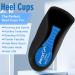 PORON Heel Cups for Heel Pain & Plantar Fasciitis Relief - Made in USA 2022 | Heel Cushions Inserts for Heel Spurs, Flat Feet, Tendinitis - Women 6-11.5/Men 4.5-9.5 C - Buy Online on GoSupps.com