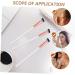 VINTORKY 3pcs Fish Tail Brush Contour Brush Brushes for Nose Makeup Nose Brush Nose Makeup Tool Aluminum Tube 18.50X1.00X1.00CM As Shown - Buy Online on GoSupps.com