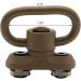 GOODTAC QD Sling Mount & Swivel Adapter - 1.25 Inch M-Lok Rail Attachment - Tan Color for International Shipping - Buy Online on GoSupps.com