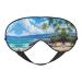 Hawaii Beach Print Ultra-Soft Light-Blocking Eye Mask for Optimal Comfort and Restful Sleep